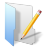 Folder Blue Pencil Icon